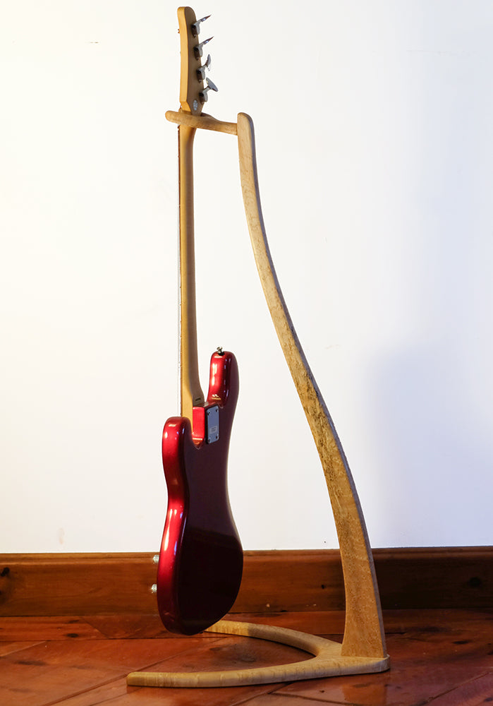 Spalted Birdseye Maple Guitar Stand